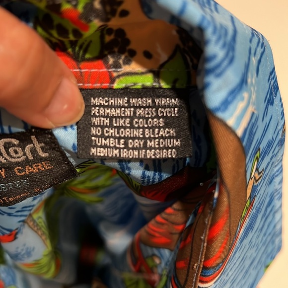 Men’s Hawaiian shirt, vintage 90s Van Cort large Palm Beach sailing - Picture 9 of 9